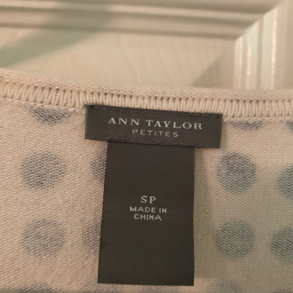 Cashmere blend sweater. Rhinestone buttons. Classy